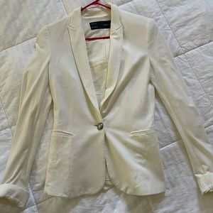 Zara white blazer- XS